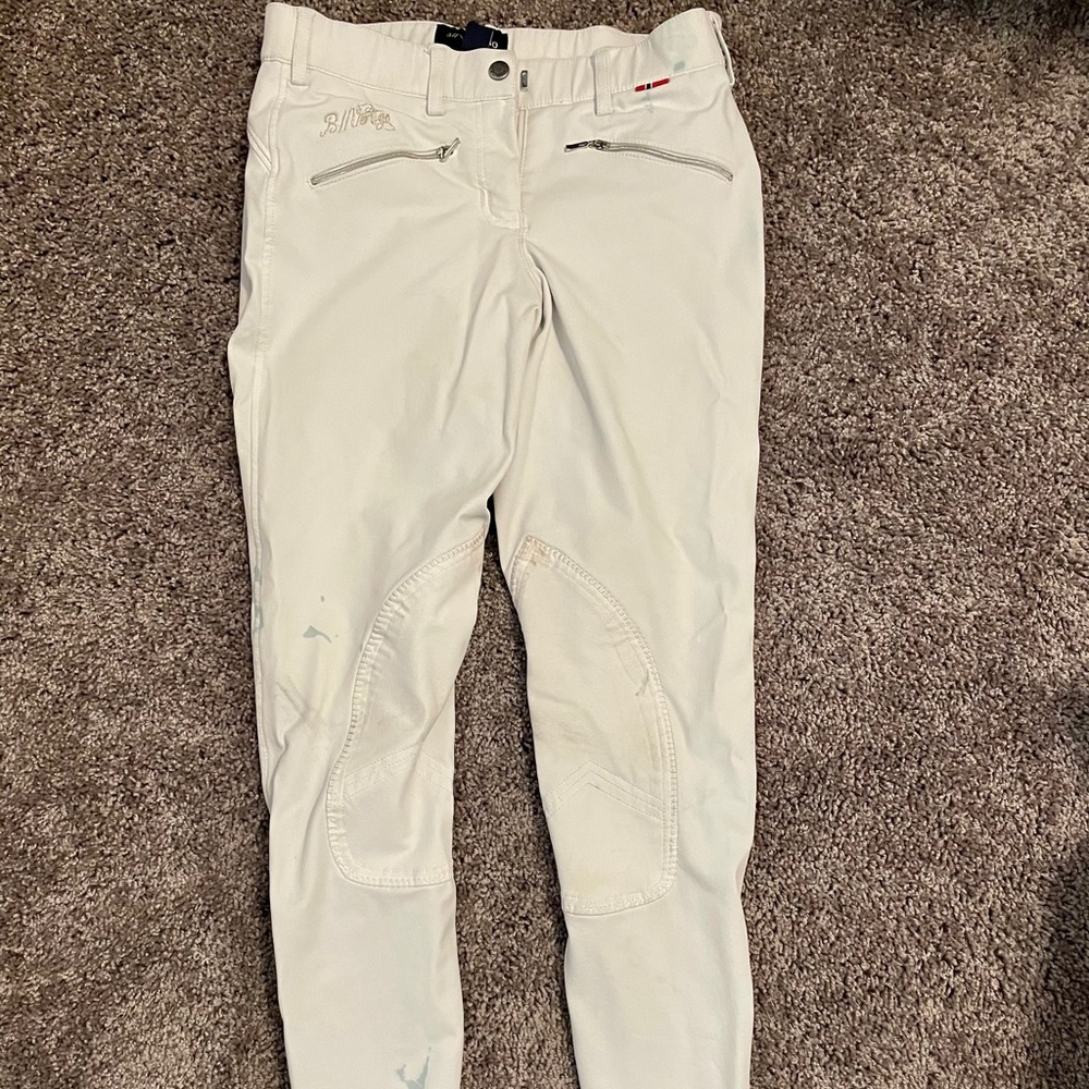 b vertigo white breeches - size 24